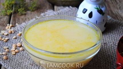 Гороховый суп с плавленым сыром