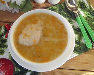 Гороховый суп с цыпленком