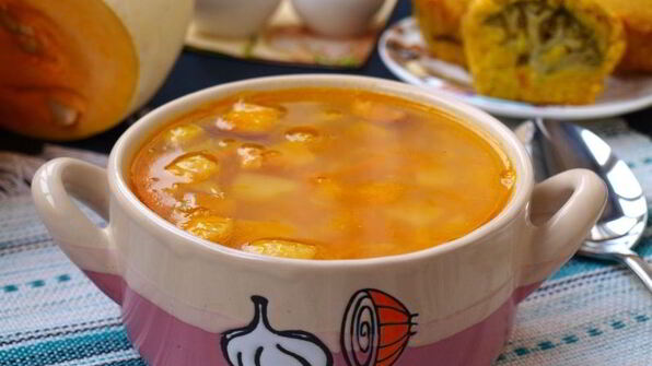 гороховый суп с тыквой