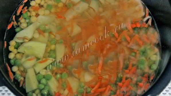 гороховый суп в мультиварке