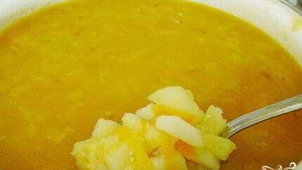 Постный гороховый суп без копченостей