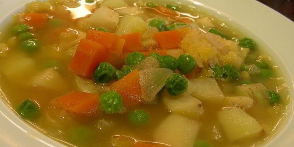 Рецепт постного горохового супа с сельдереем