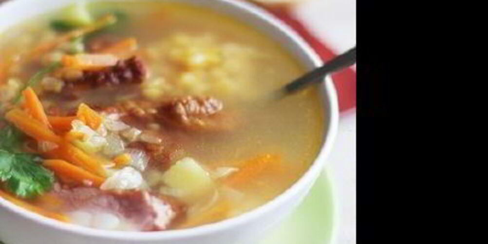 Рецепт супа горохового с копчеными ребрышками