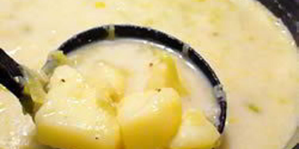 Рецепт картофельного супа с луком-пореем