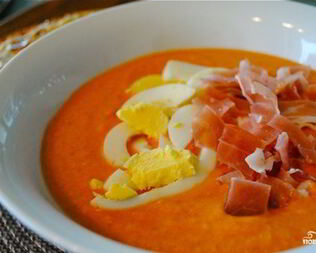 Испанский холодный суп Сальморехо