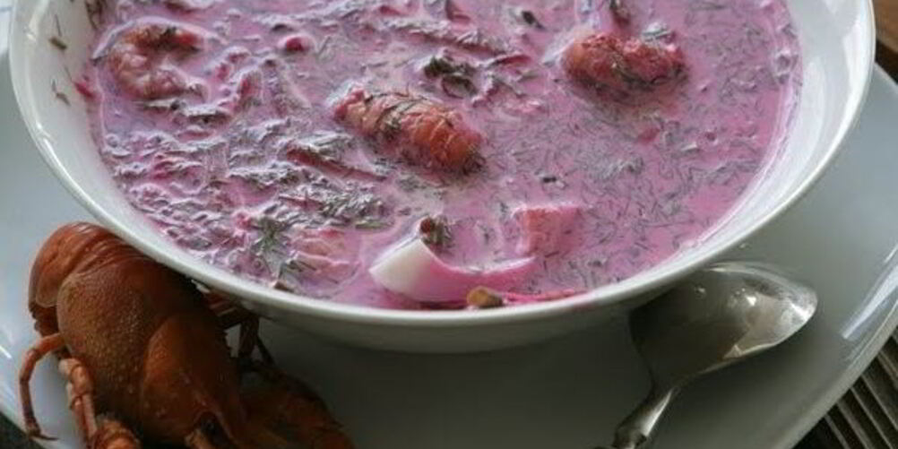 Рецепт холодника с раками