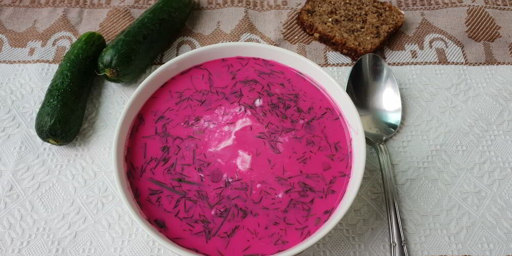 Рецепт холодного литовского супа за 10 минут