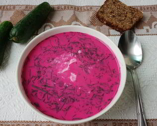 Холодный литовский суп за 10 минут