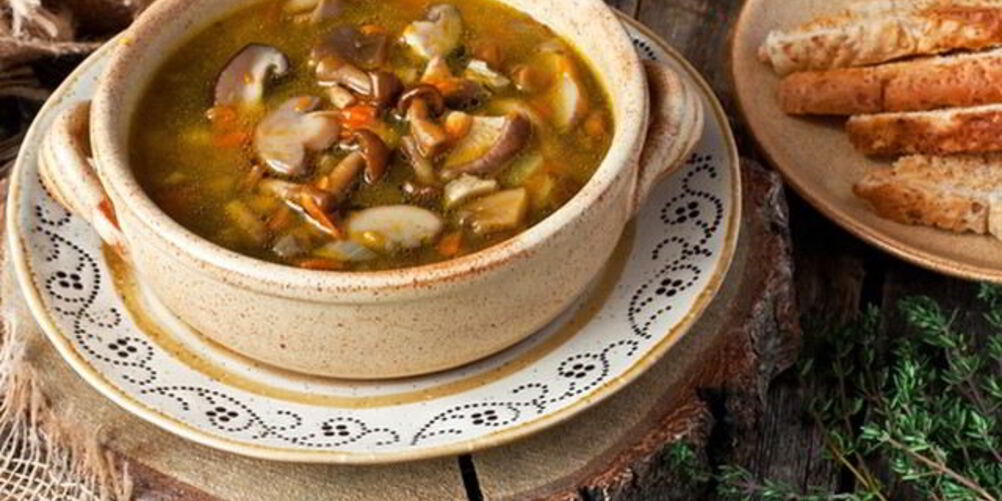 Рецепт холодного супа из лесных грибов