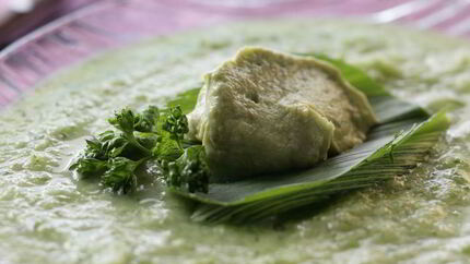 Холодный суп из свежих огурцов