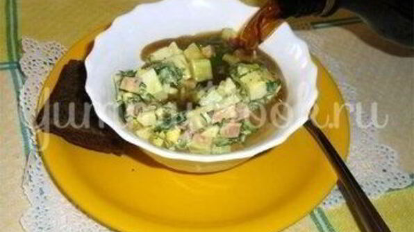 холодный суп окрошка