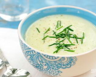 Холодный суп-пюре из кабачков