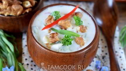 Суп Таратор с авокадо и тархуном