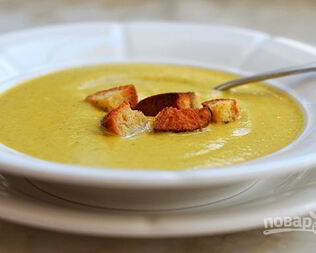 Крем-суп с брокколи и сыром