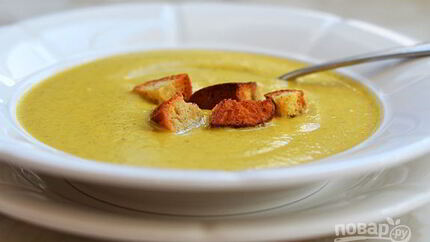 Крем-суп с брокколи и сыром