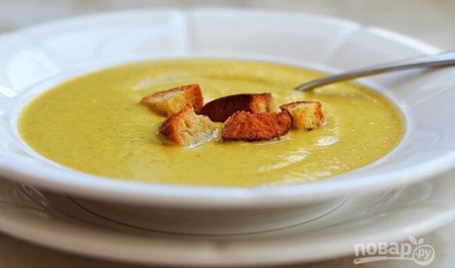 Крем-суп с брокколи и сыром