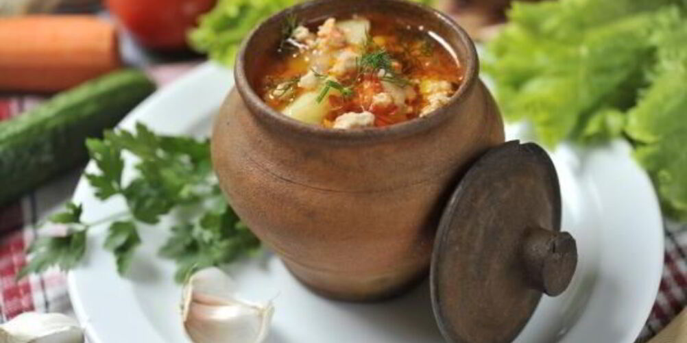 Рецепт куриного супа в горшочке