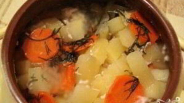 куриный суп в горшочке