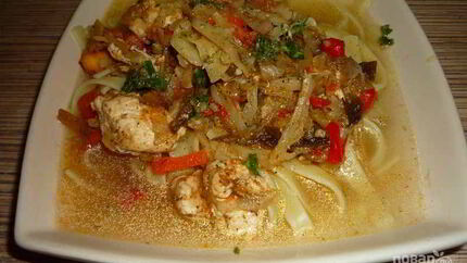 Лагман с курицей