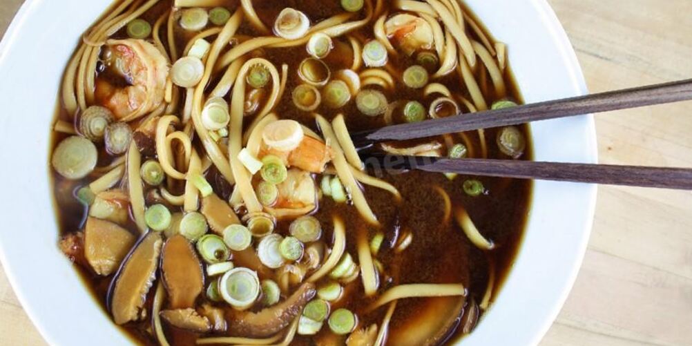 Рецепт мисо суп с курицей и лапшой удон