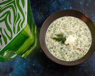 Летняя окрошка на воде