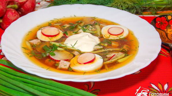 окрошка мясная