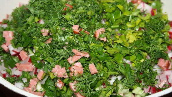 окрошка на белом квасе