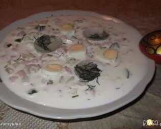 Окрошка на кефире