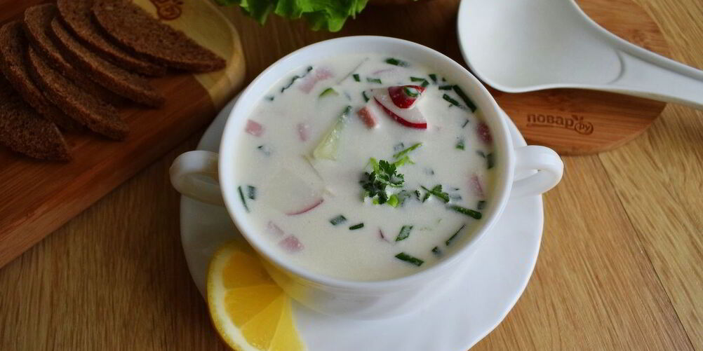 Рецепт окрошки на майонезе