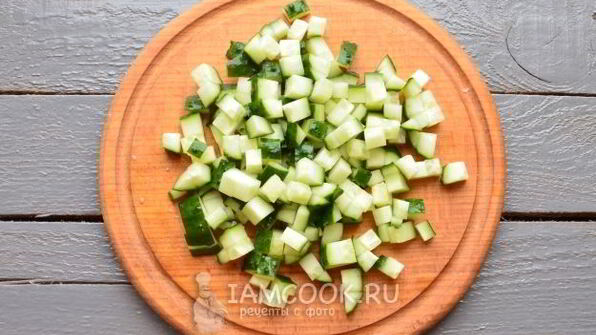 окрошка с колбасой на уксусе