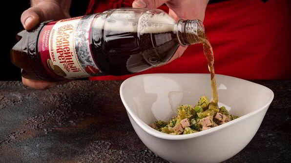 окрошка с колбасой