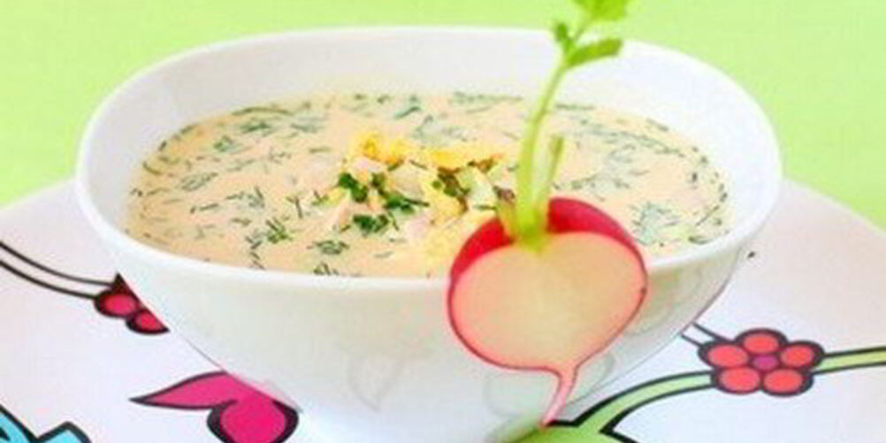 Рецепт окрошки с крабовыми палочками