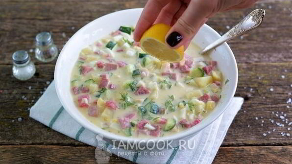 окрошка с редькой