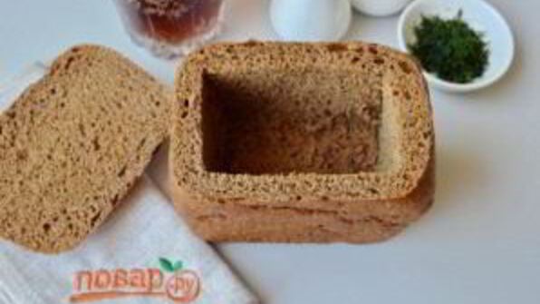 окрошка в хлебе