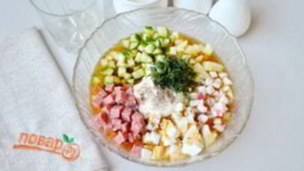 окрошка в хлебе