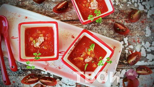 томатная окрошка