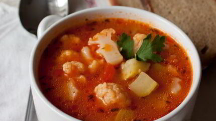 Быстрый овощной суп