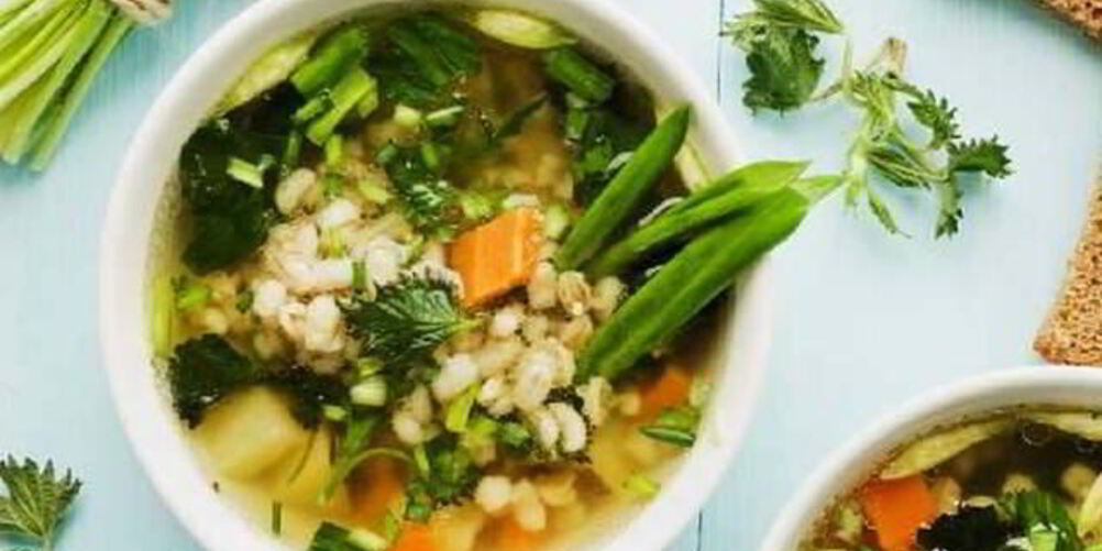 Рецепт густого овощной суп с цельнозерновым ячменем