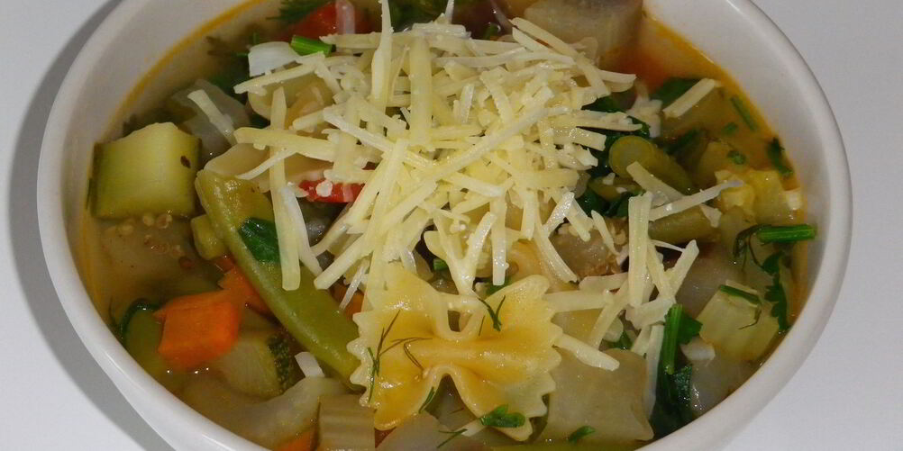 Рецепт итальянского сезонного супа минестроне