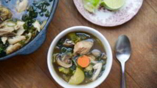 куриный суп с овощами