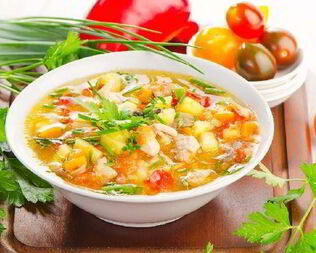 Куриный супчик с овощами