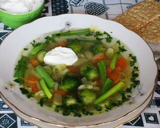 Легкий овощной супчик