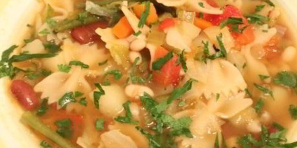 Рецепт минестроне с соусом песто по-генуэзски