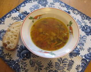 Овощной суп с брокколи