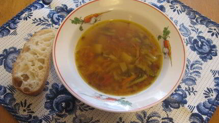 Овощной суп с брокколи