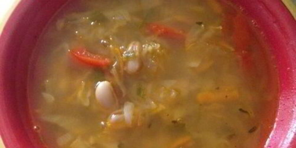 Рецепт овощного супа с фасолью