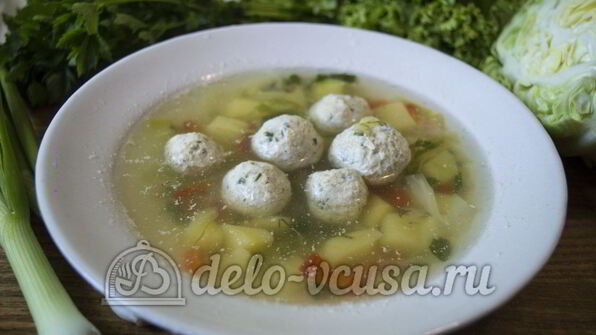 овощной суп с фрикадельками