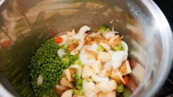 овощной суп с курицей