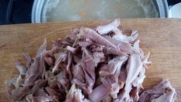 овсяный суп с индейкой и овощами