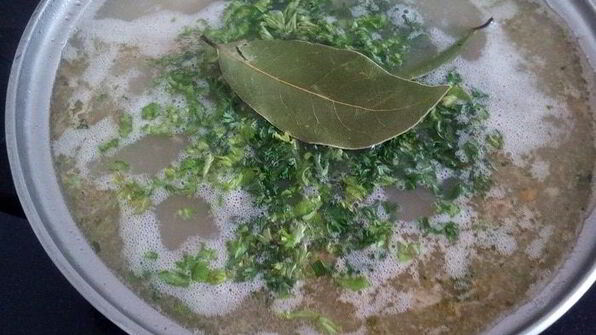 овсяный суп с индейкой и овощами